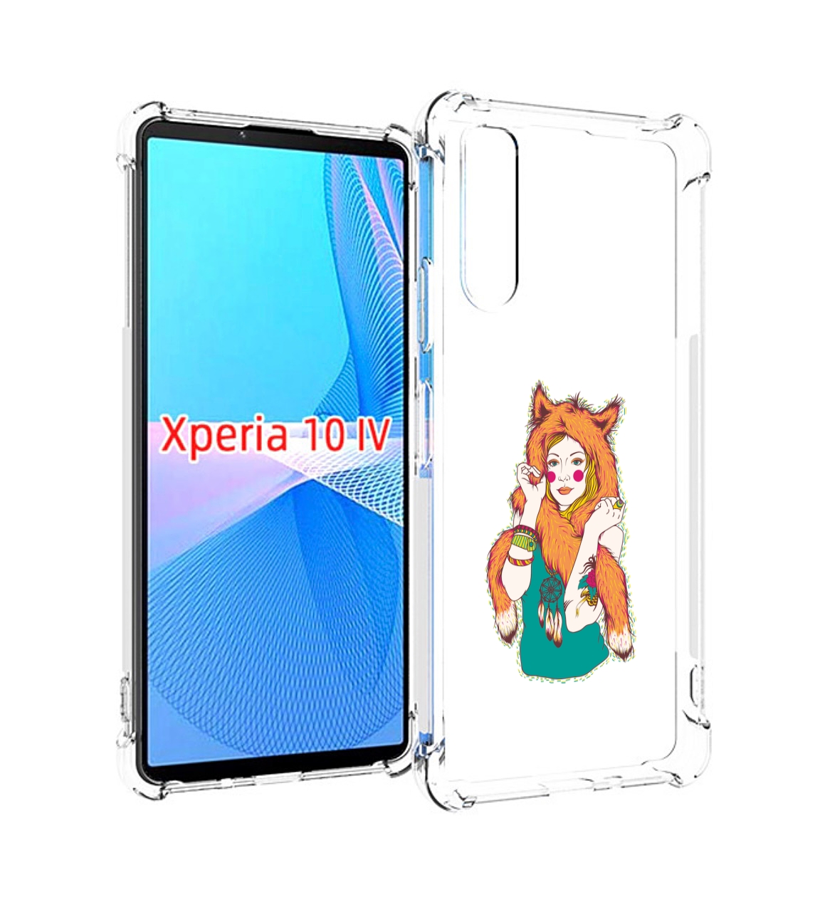 

Чехол MyPads Девушка лиса для Sony Xperia 10 IV (10-4), Прозрачный, Tocco