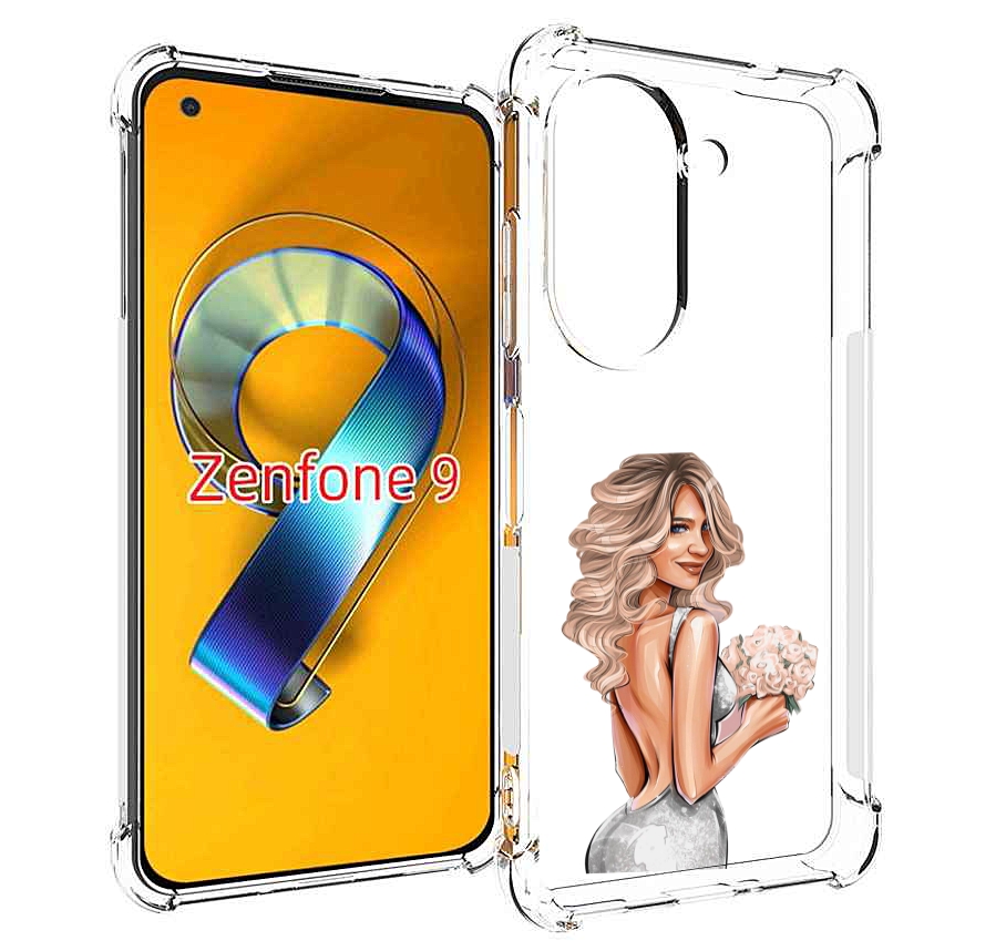 Чехол MyPads Роскошное-платье женский для Asus Zenfone 9 (AI2202)