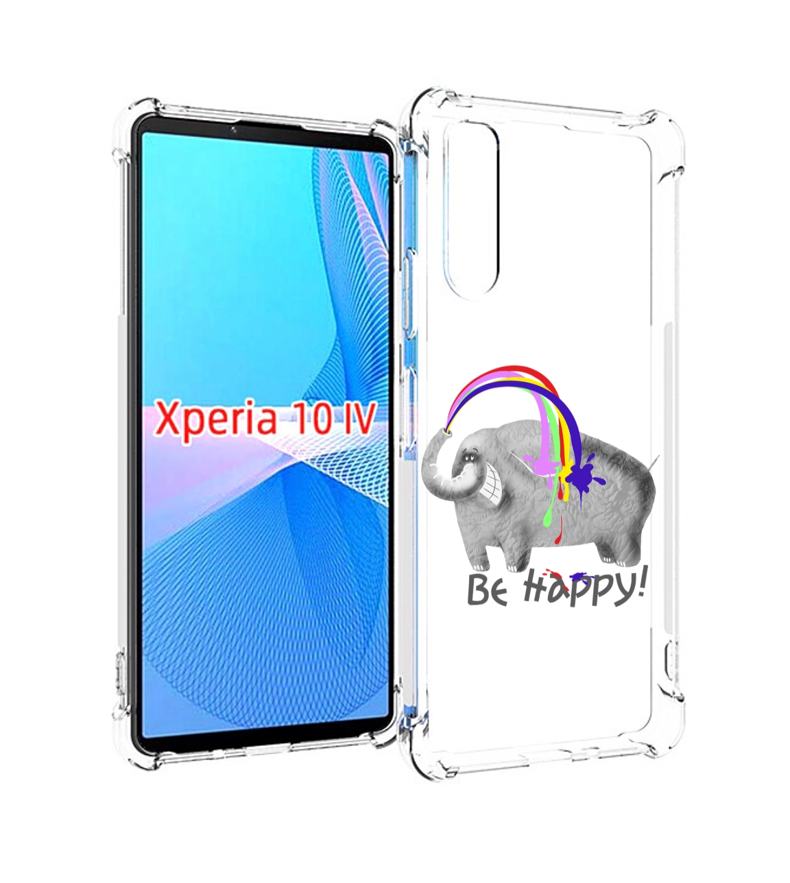 

Чехол MyPads счастливый слон для Sony Xperia 10 IV (10-4), Прозрачный, Tocco
