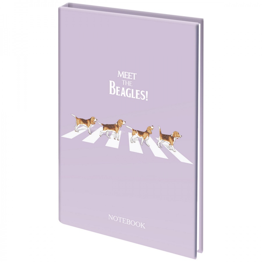 

Блокнот Staff 80л, А5 Beagles, клетка, твердая обложка, 2шт. 114424