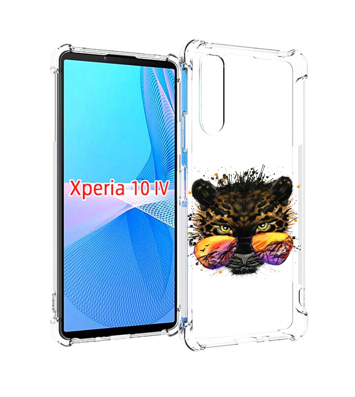

Чехол MyPads тропический леопард для Sony Xperia 10 IV (10-4), Прозрачный, Tocco