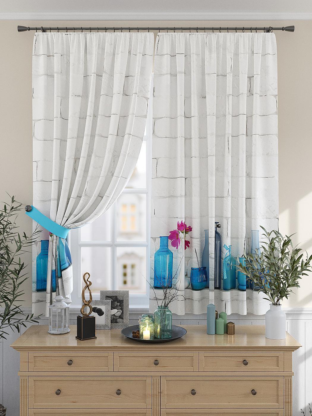

Комплекты штор AT HOME Мириамс высота 180 см, ширина 150 см, Белый, 925418