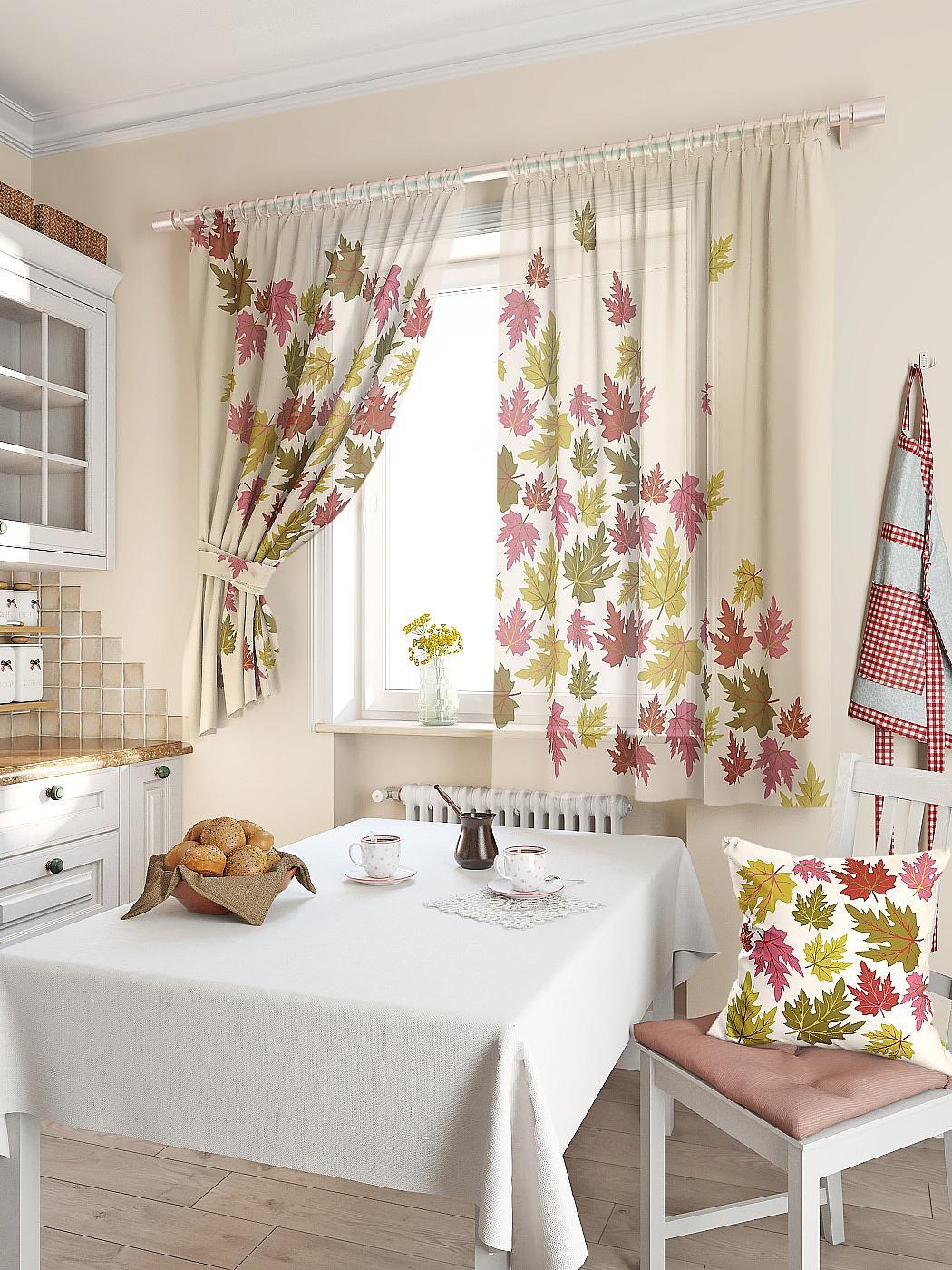 

Комплекты штор AT HOME Фолха высота 180 см, ширина 150 см, Бежевый, 930064