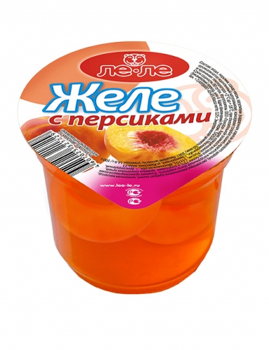 

Желе фруктовое Лео-ле с персиками 125 г