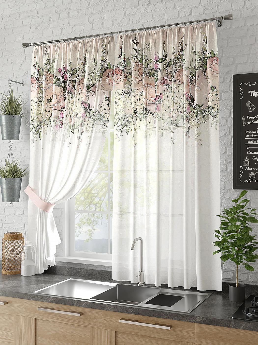

Комплекты штор AT HOME Белатва высота 180 см, ширина 150 см, Белый, 930384