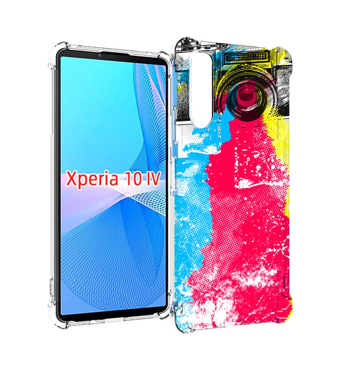 

Чехол MyPads цветной фотоаппарат для Sony Xperia 10 IV (10-4), Прозрачный, Tocco