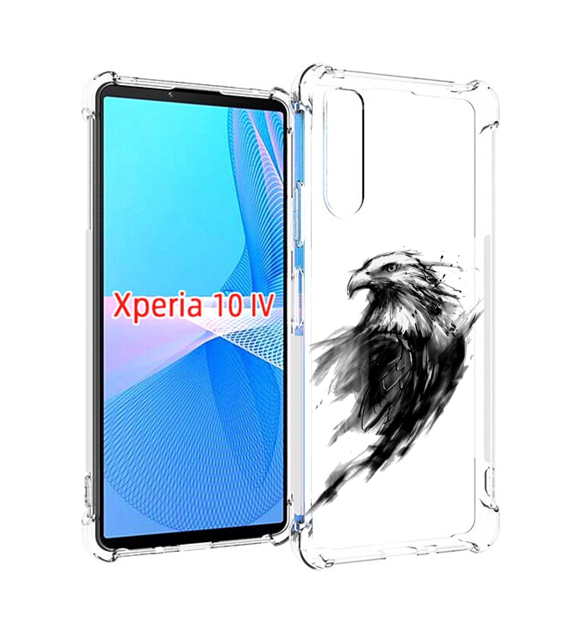 

Чехол MyPads чб птица для Sony Xperia 10 IV (10-4), Прозрачный, Tocco