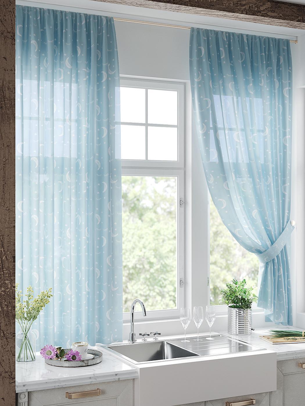 

Комплекты штор AT HOME Финбрес высота 180 см, ширина 150 см, Белый, 930736