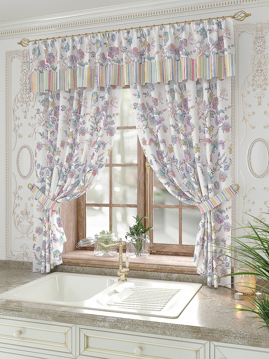 

Комплекты штор AT HOME Олрионс высота 180 см, ширина 150 см, Белый, 934029