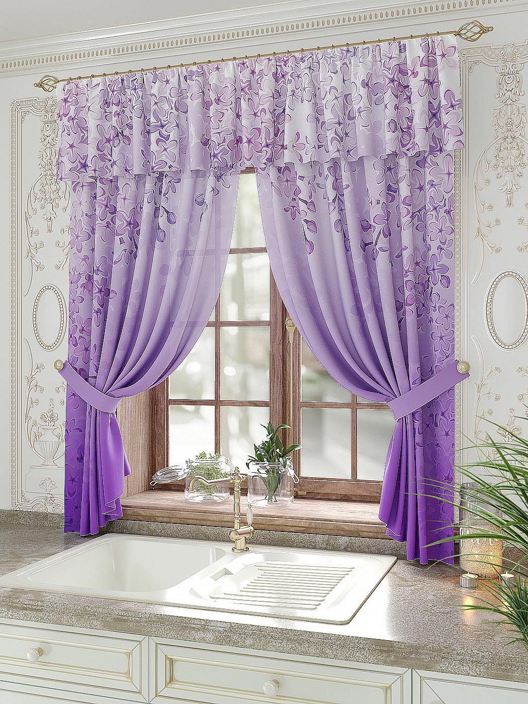 

Комплекты штор AT HOME Локфорс высота 180 см, ширина 150 см, Белый, 934053