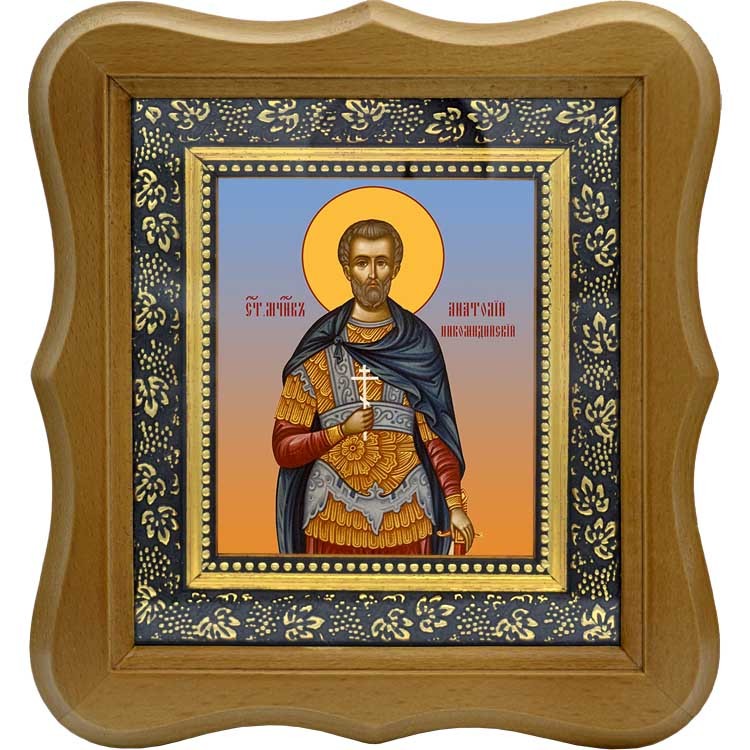 

Анатолий Никомидийский мученик. Икона на холсте.