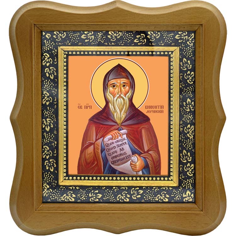 

Викентий Леринский преподобный. Икона на холсте.