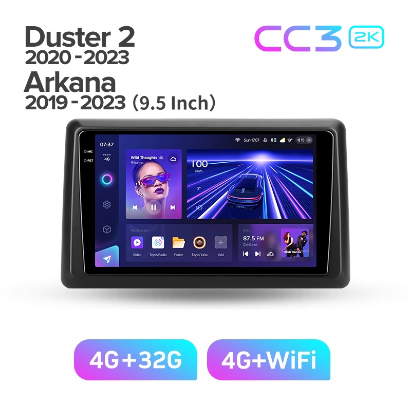 Магнитола TEYES RENAULT DUSTERARKANA 2021грамка 9 дюймов CC3 2K 432ГБ 3489000₽