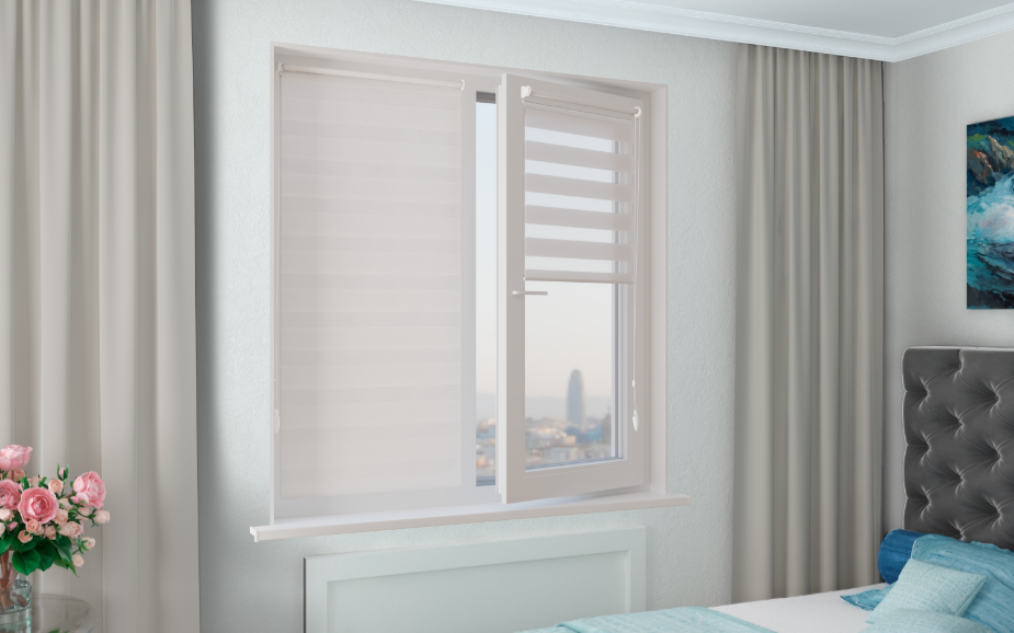 

Рулонная штора RolisBlinds mini белый на окна день ночь 100 X 100, 906