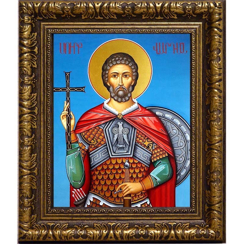 

Вардан Мамиконян великомученик. Икона на холсте.