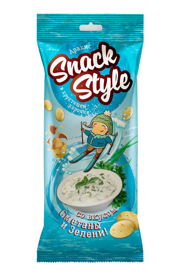

Арахис Snack Style сметана и зелень в хрустящей корочке 60 г