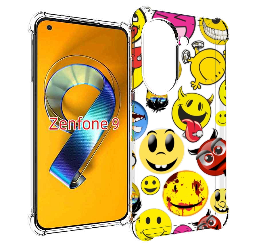 

Чехол MyPads Смайлики для Asus Zenfone 9 (AI2202), Прозрачный, Tocco
