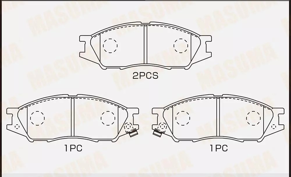 

Колодки дисковые передние Nissan Sunny B15 98>/Almera Classic 06> MS-2435