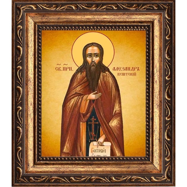 

Александр Куштский преподобный. Икона на холсте.