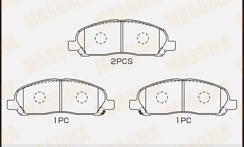 

Тормозные колодки MASUMA передние ms3419