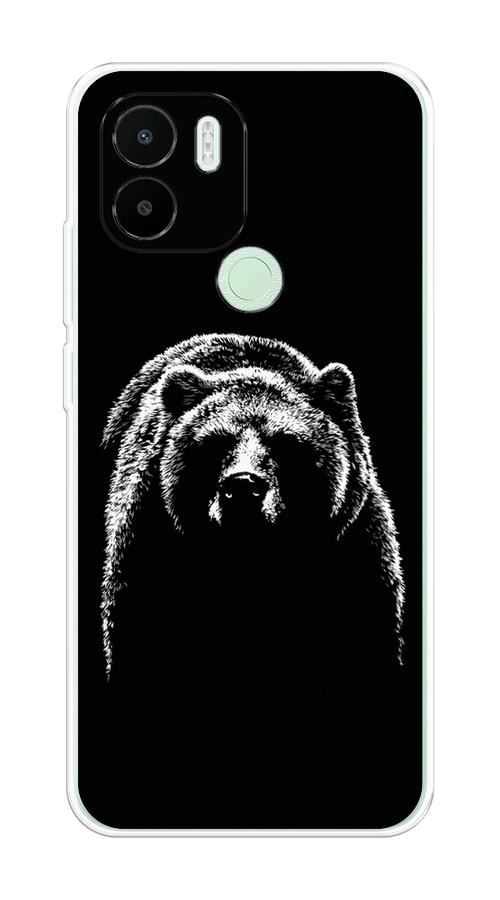 

Чехол на Xiaomi Redmi A1+/Redmi A2+, Poco C51/C50 "Медведь в ночи", Белый;черный, 316750-1