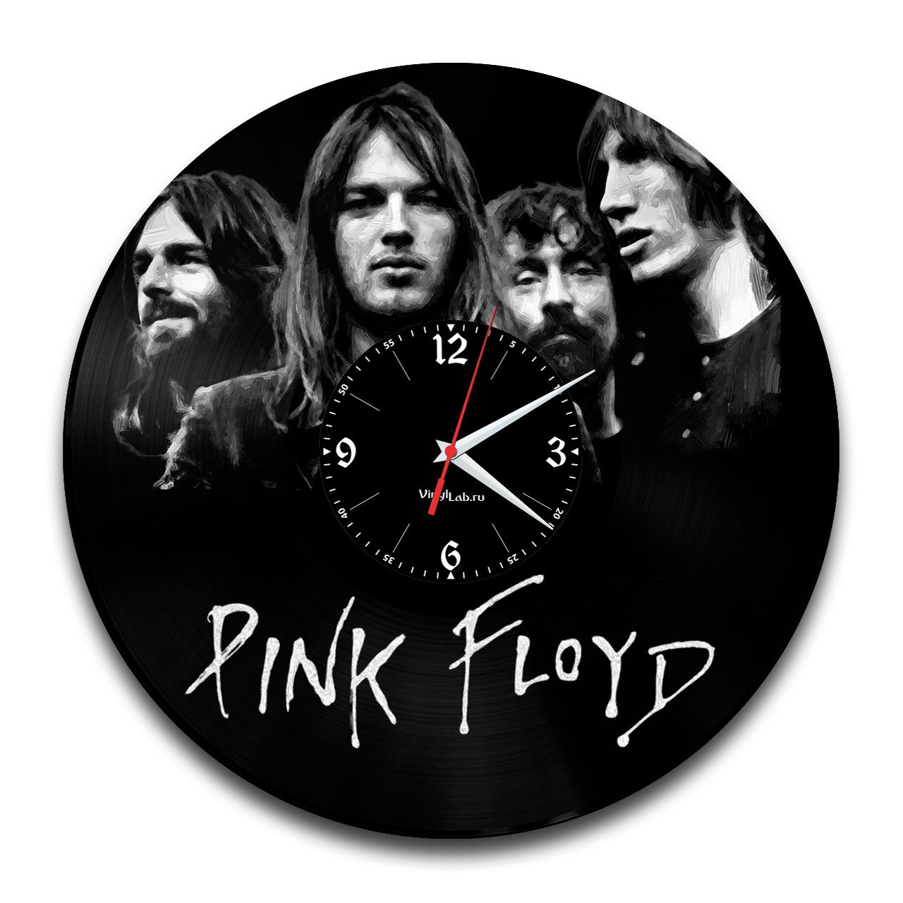 фото Часы из виниловой пластинки (c) vinyllab - pink floyd