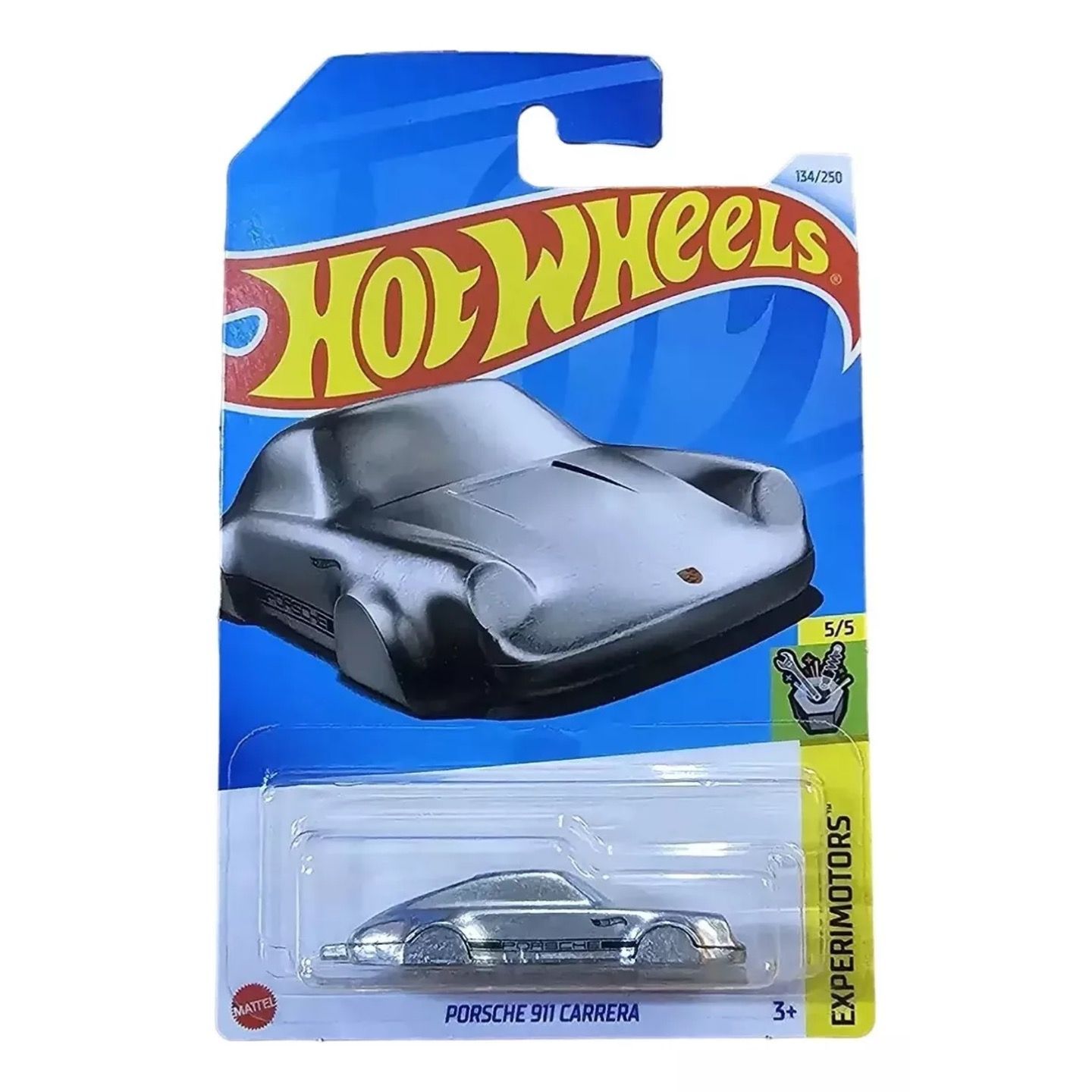 

Машинка металлическая Hot Wheels коллекционная модель Porsche 911 Carrera, Серебристый, HW-metall-all