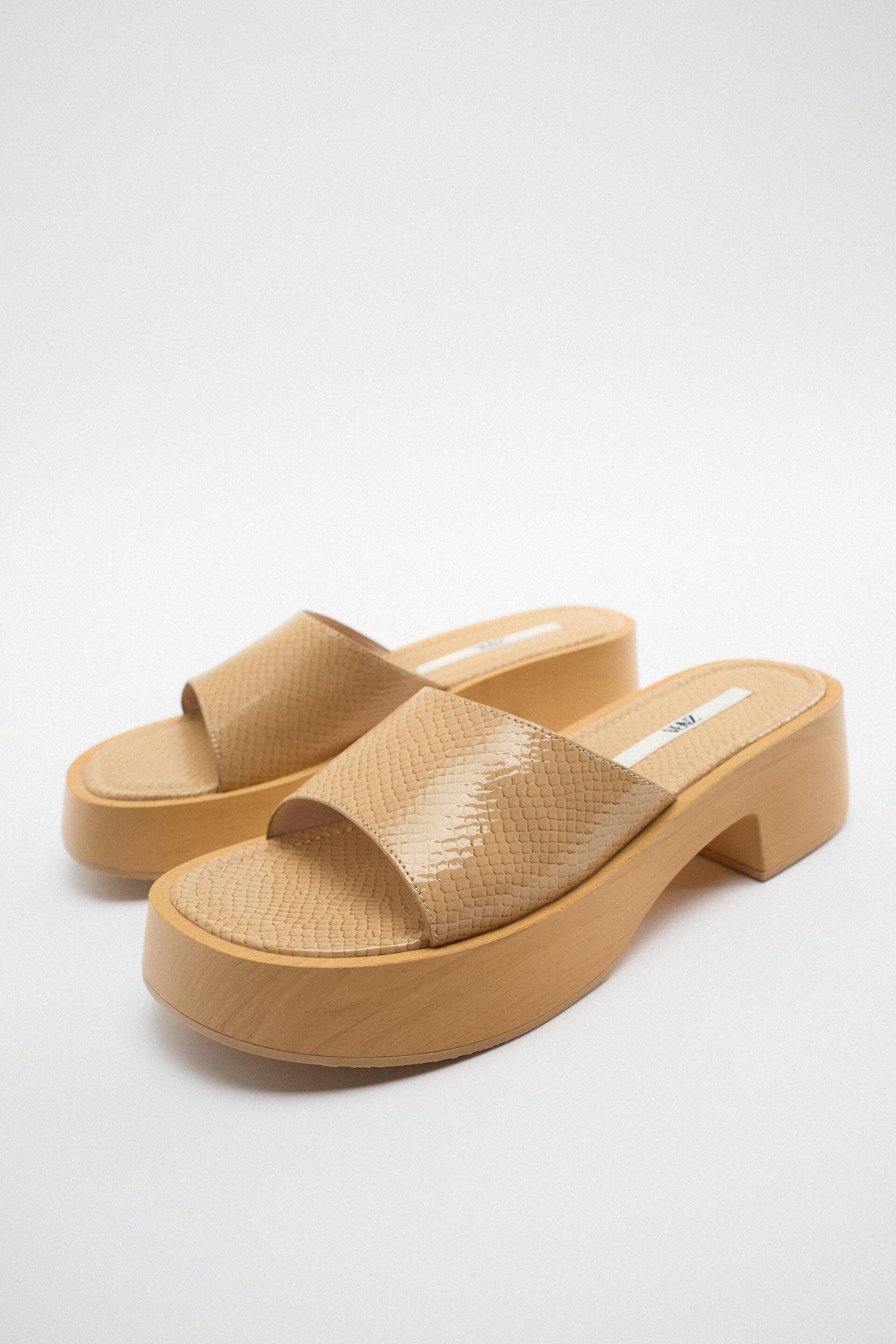 

Сабо женские ZARA 177670 бежевые 37 RU (доставка из-за рубежа), 177670