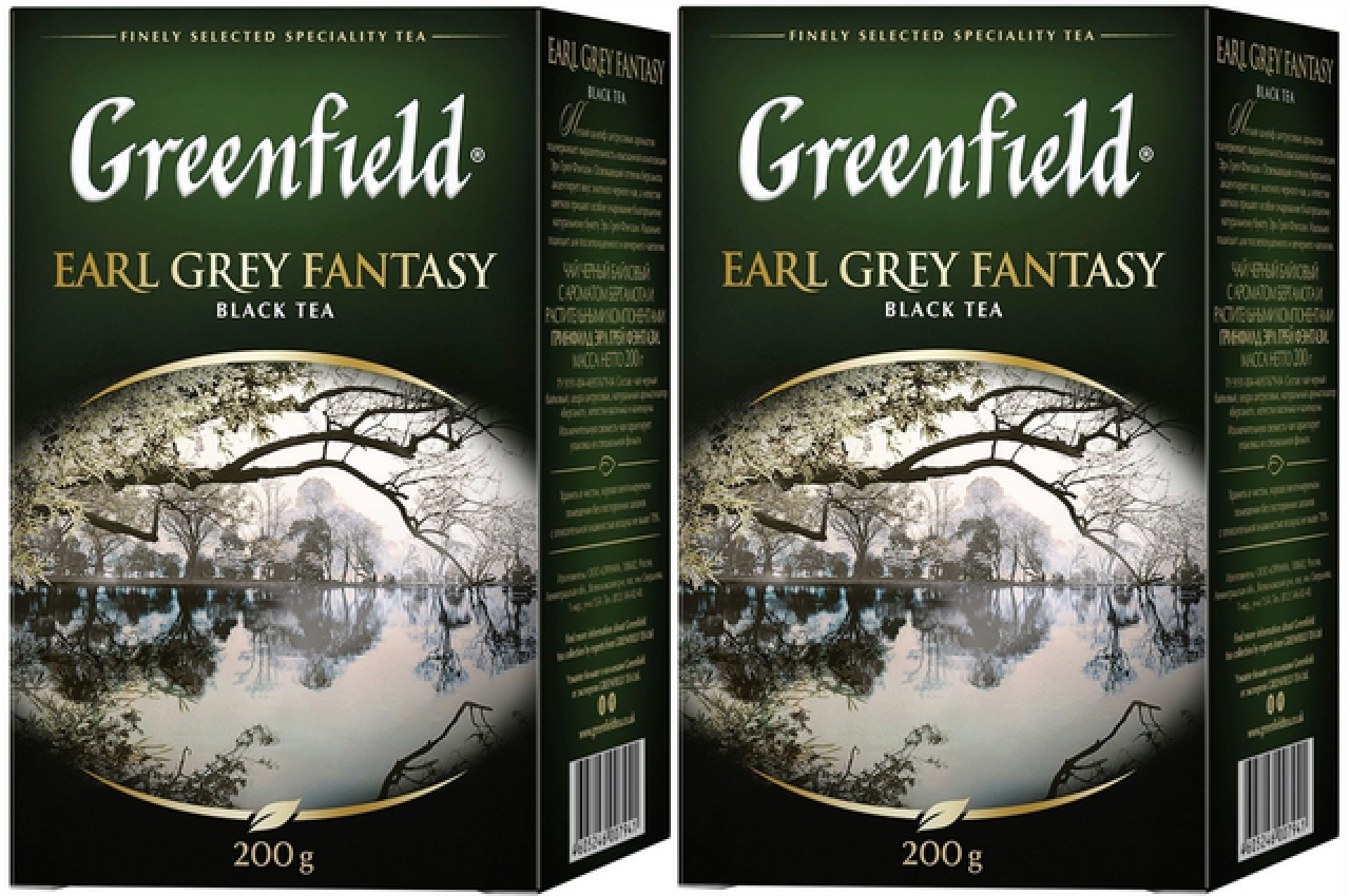 

Чай черный Greenfield Earl Grey Fantasy листовой, 200 г * 2 шт