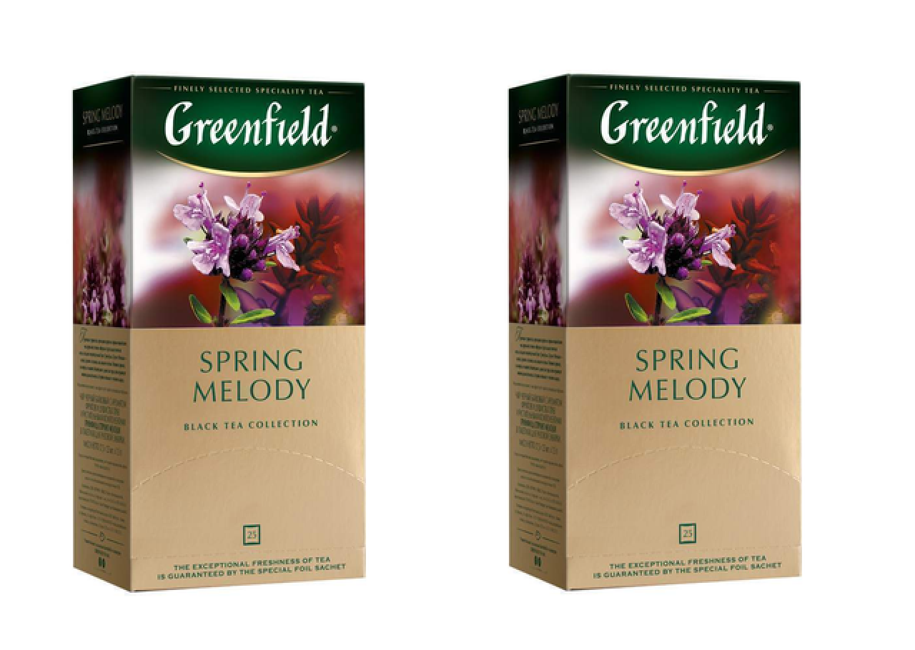 

Чай черный Greenfield Spring Melody, 25 пакетиков по 1,5 г, 2 шт