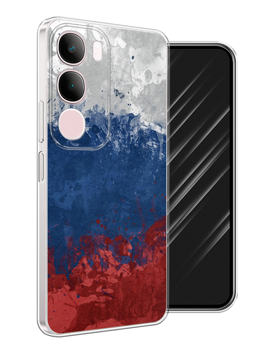 

Чехол Awog на Vivo Y19s "Флаг России неровный", Белый;синий;красный, 2612350-1