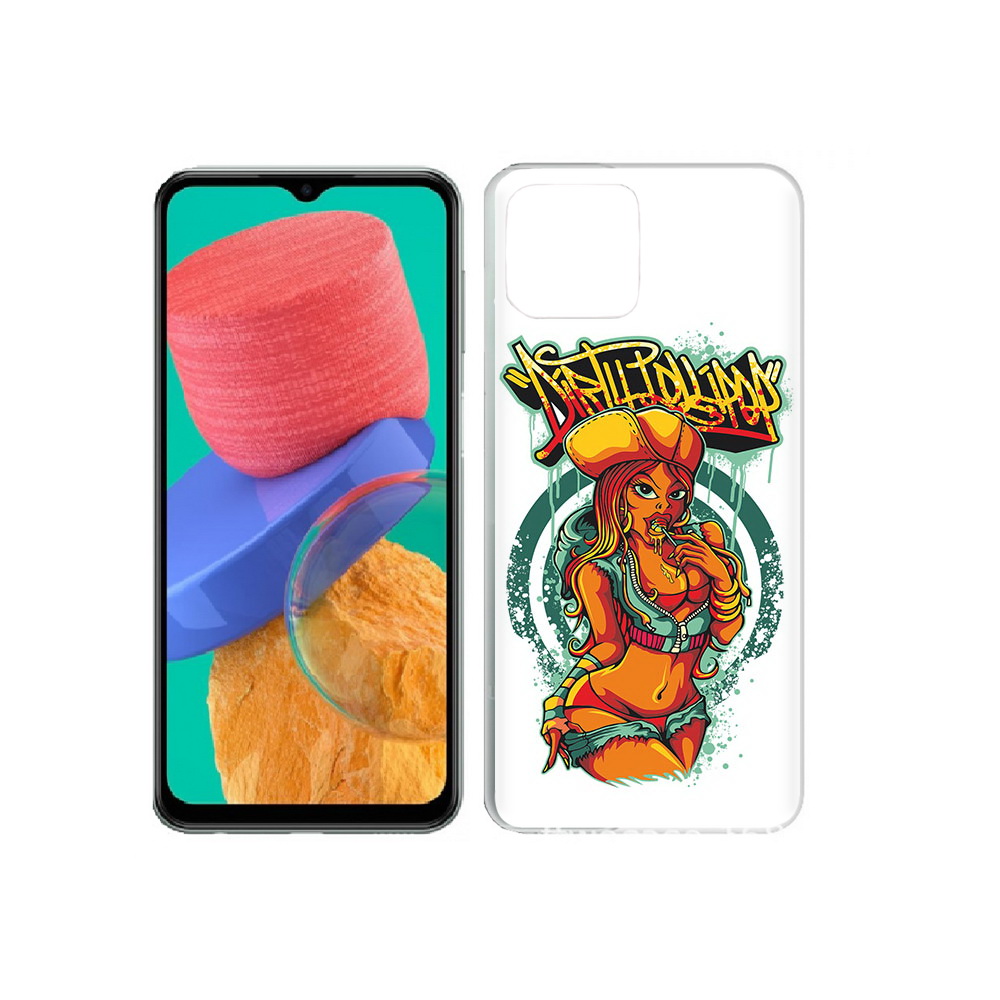 Чехол MyPads Tocco для Samsung Galaxy M33 нарисованная девушка комикс (PT227322.603.500)