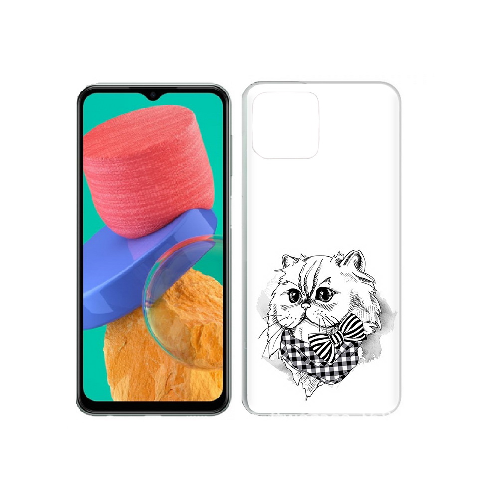 

Чехол MyPads Tocco для Samsung Galaxy M33 нарисованная красивая кошечка (PT227322.603.503), Прозрачный, Tocco