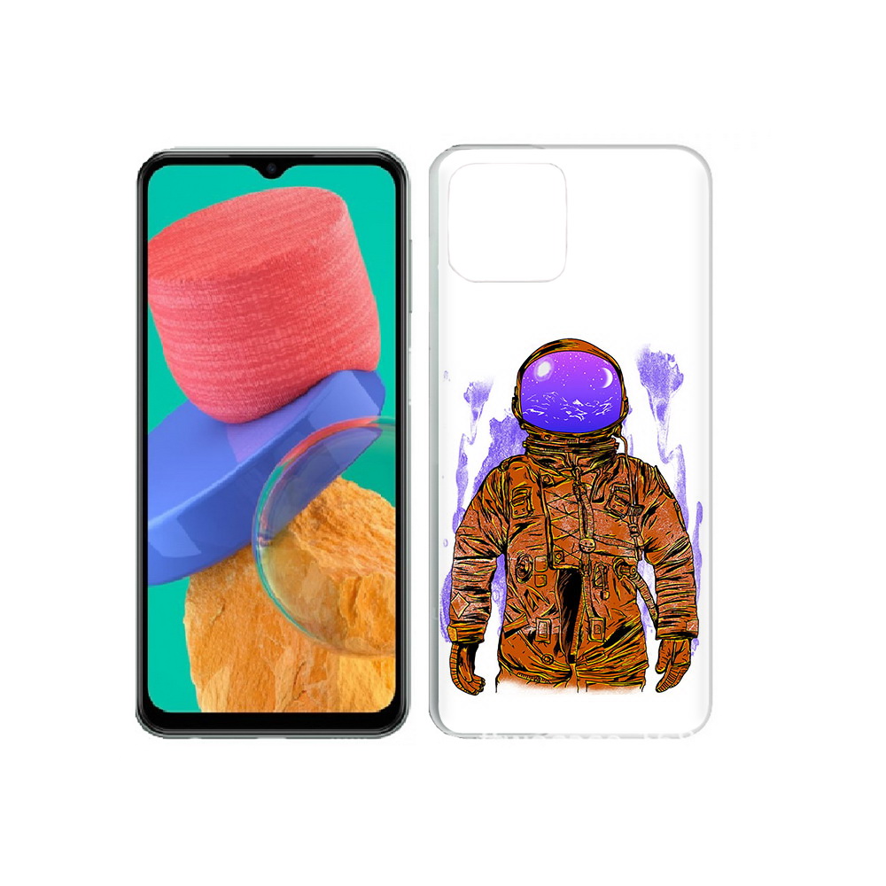 

Чехол MyPads Tocco для Samsung Galaxy M33 нарисованный мужчина в скафандре, Прозрачный, Tocco