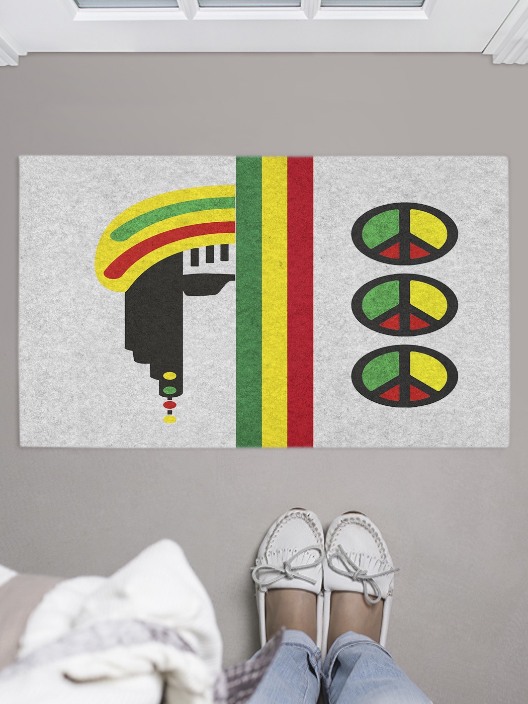 

Придверный коврик в прихожую для обуви, на резиновой основе, 75x45 см door_50775 JoyArty