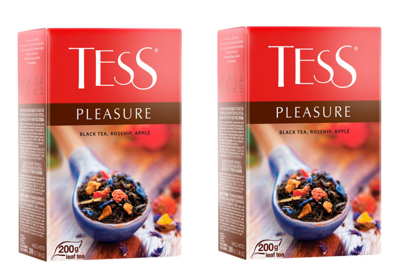 Чай черный Tess Pleasure листовой, 200 г * 2 шт