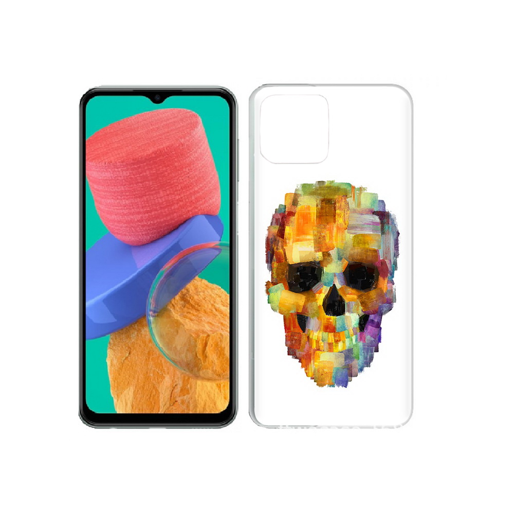 

Чехол MyPads Tocco для Samsung Galaxy M33 нарисованный череп (PT227322.603.516), Прозрачный, Tocco