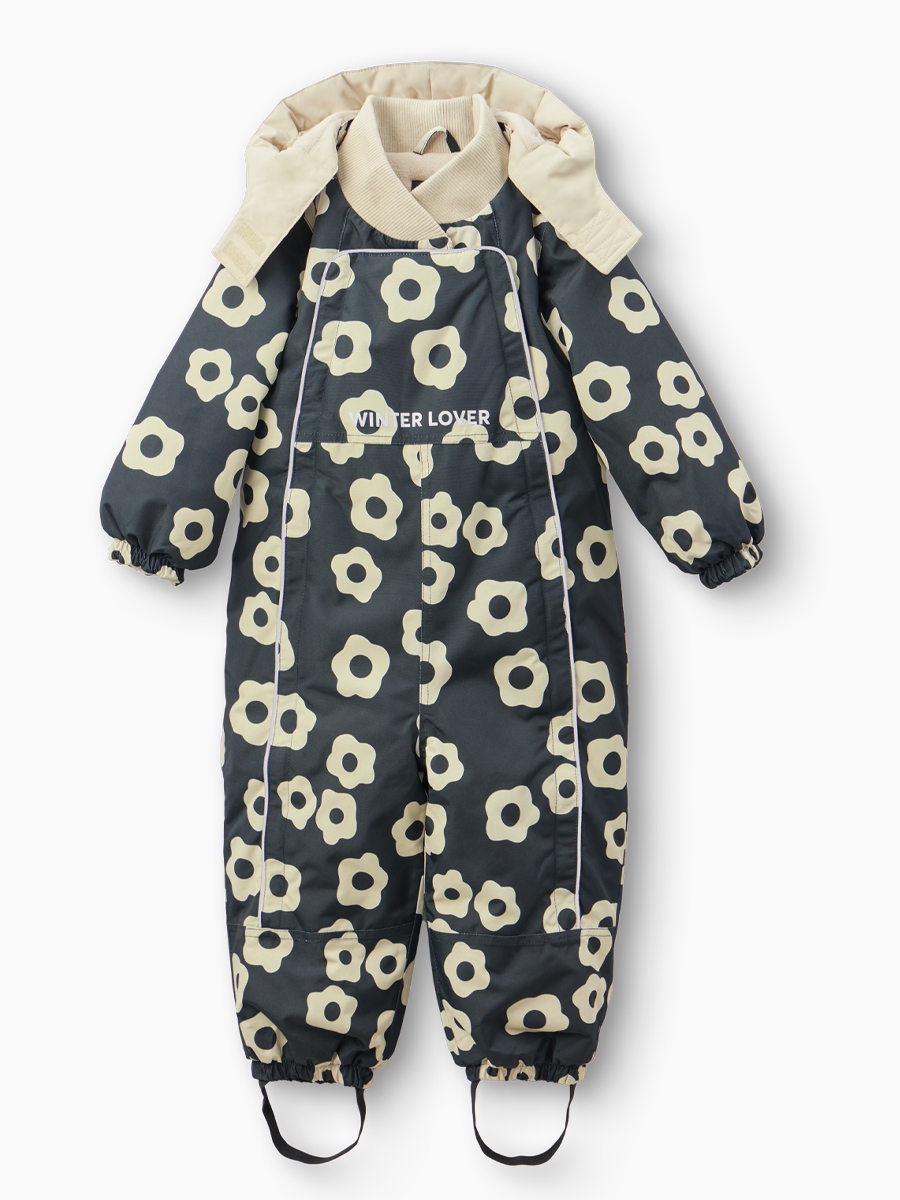 

Комбинезон детский Happy Baby 89114, black (flower), 92, Белый, 89114