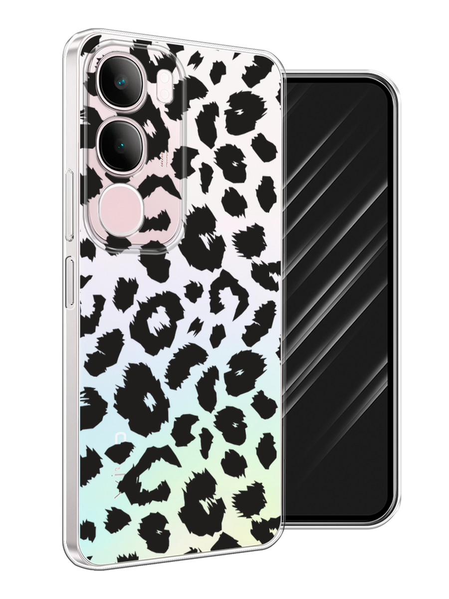 

Чехол Awog на Vivo Y19s "Окрас леопарда фон", Черный, 2612350-1