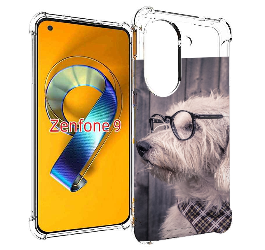 Чехол MyPads Собака-в-очках для Asus Zenfone 9 (AI2202)