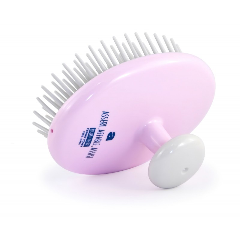 Щетка-массажер для кожи головы и волос Vess Shampoo Brush розовый