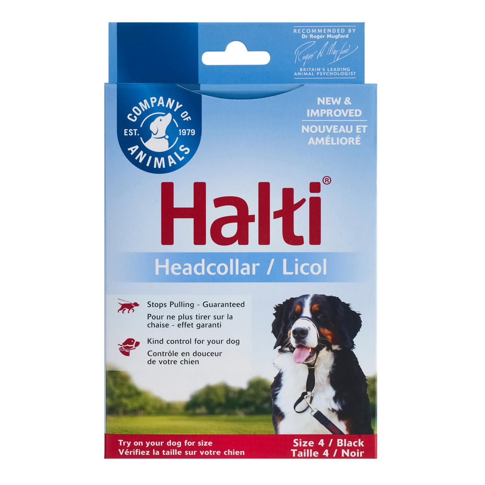 Недоуздок для собак COA Халти HALTI Headcollar, чёрный, Size 4