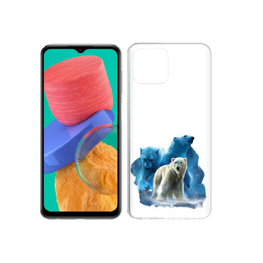 

Чехол MyPads Tocco для Samsung Galaxy M33 полярный медведь (PT227322.603.549), Прозрачный, Tocco