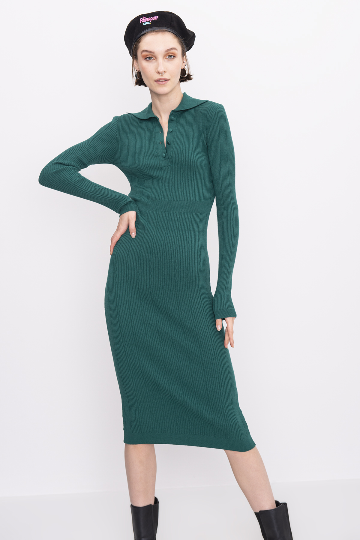 

Платье женское THE KUBRA 17379 зеленое S, Зеленый, 17379