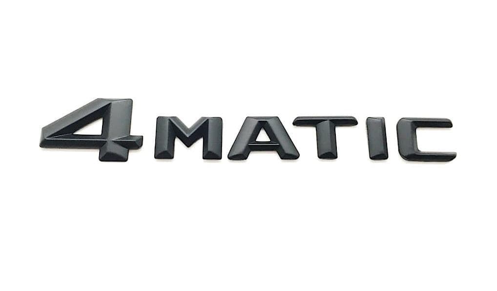 

Шильдик на багажник Mercedes 4matic черный мат