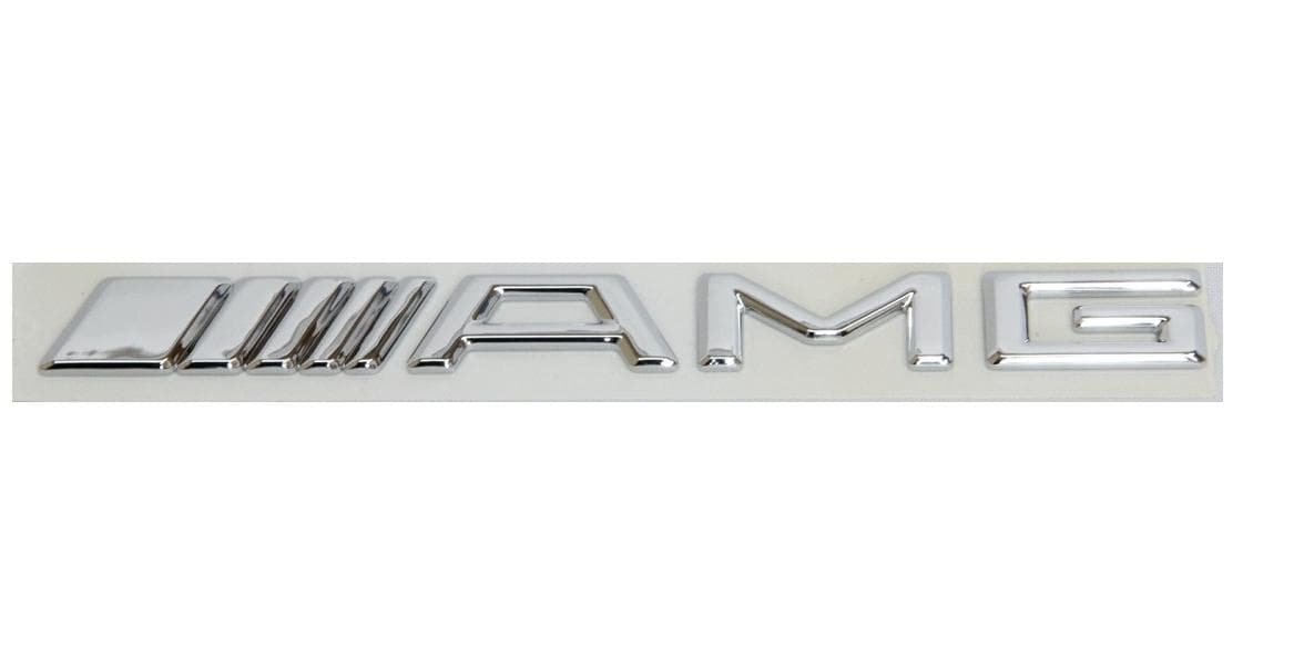 

Шильдик на багажник AMG для Mercedes хром образец (1992-2011) г.