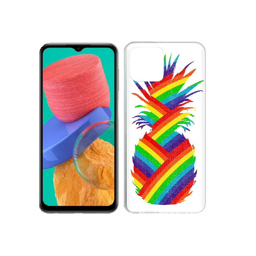 

Чехол MyPads Tocco для Samsung Galaxy M33 радужный ананас (PT227322.603.566), Прозрачный, Tocco