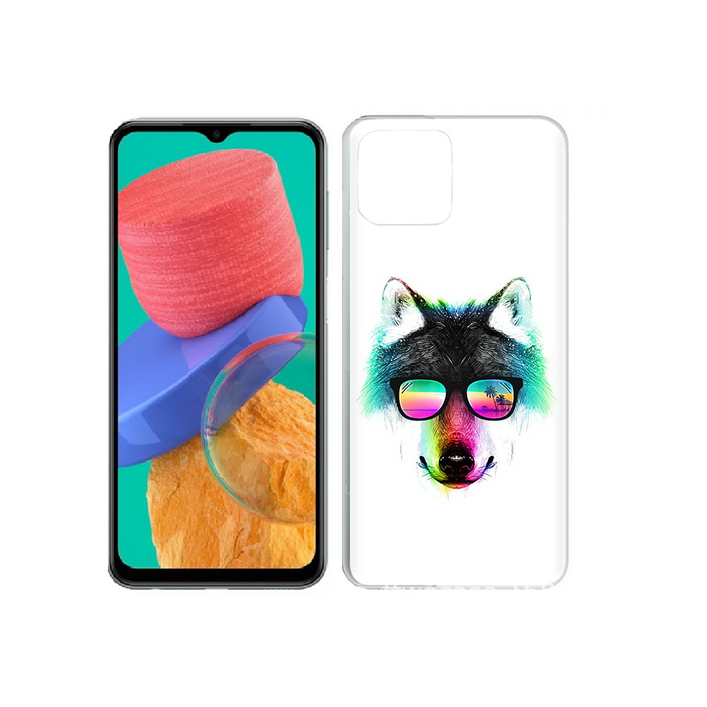 

Чехол MyPads Tocco для Samsung Galaxy M33 радужный волк (PT227322.603.567), Прозрачный, Tocco