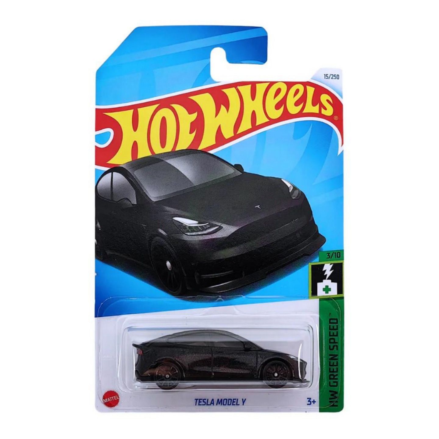 

Машинка металлическая Hot Wheels коллекционная модель Tesla Model Y, Черный, HW-metall-all