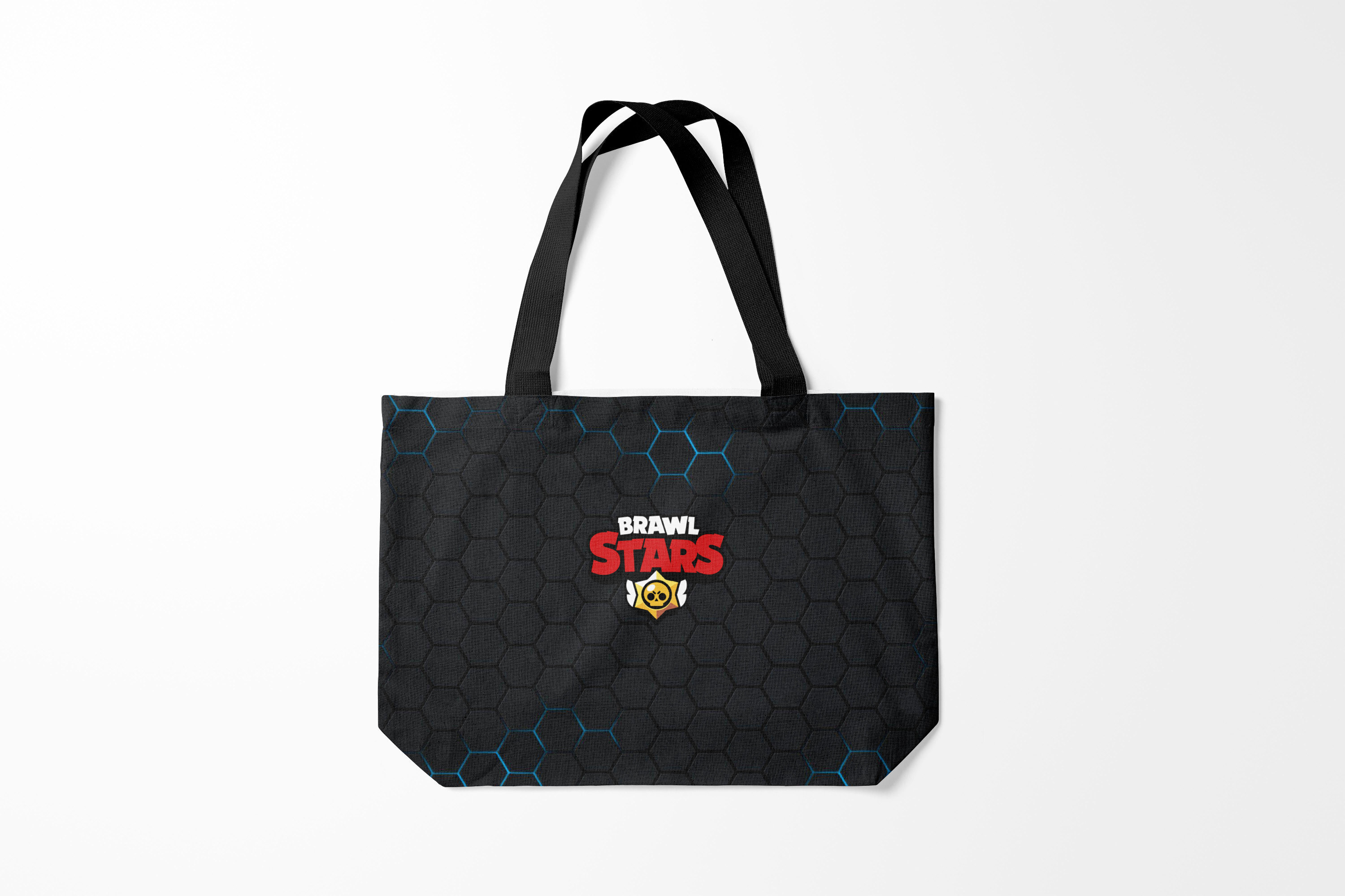

Сумка шoппер унисекс Burnettie Brawl Stars, черный, Brawl Stars